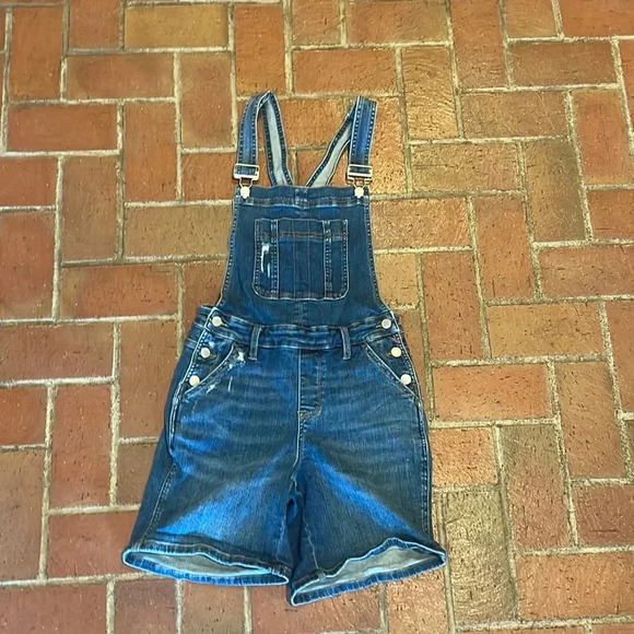 Judy Blue Denim Short Overalls S - Picture 2 of 13